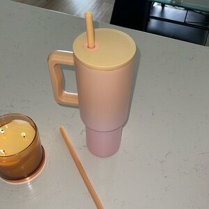 Simple modern ombre 40 oz tumbler